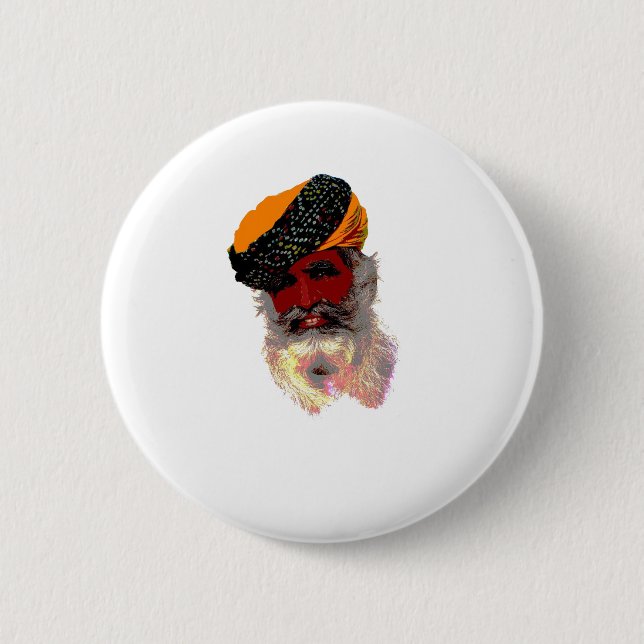 Taj Mahal 2 Inch Round Button (Front)