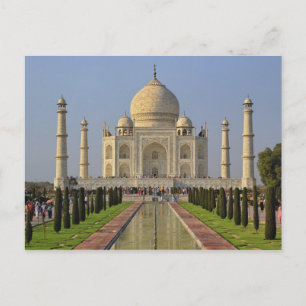 Taj Mahal, a mausoleum located in Agra, India, 2 Postcard