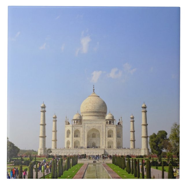 Taj Mahal, a mausoleum located in Agra, India, Tile (Front)