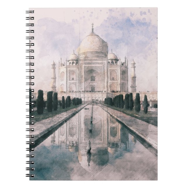 Taj Mahal, Agra, Carnet de l'Inde - Élégant voyage (Devant)