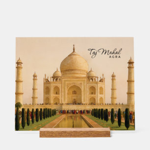 Taj Mahal Agra Inde Aquarelle Voyage