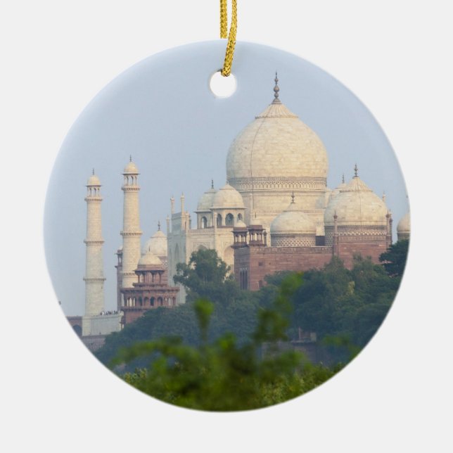 Taj Mahal, Agra, India Ceramic Ornament (Front)