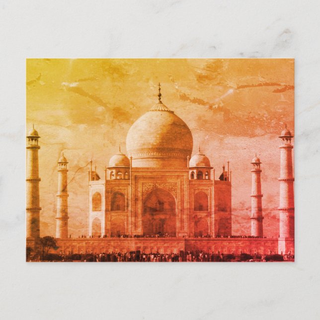 taj mahal ancient postcard (Front)