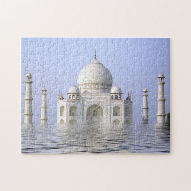 Taj-Mahal and Water jigsaw Puzzle (Horizontal)