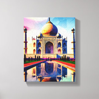 Taj mahal canvas print