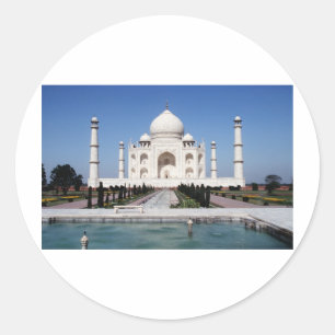Taj Mahal Classic Round Sticker