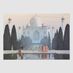 Taj Mahal, Hiroshi Yoshida, Woodcut Tissue Paper