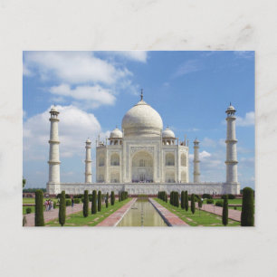 Taj Mahal in Agra India 7 Wonders of the World Postcard