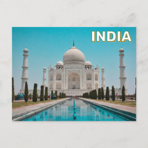 Taj Mahal In Agra, India Postcard