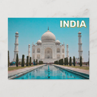 Taj Mahal In Agra, India Postcard