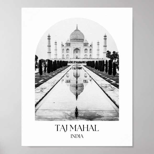 Taj Mahal India Arch Photo Print (Front)