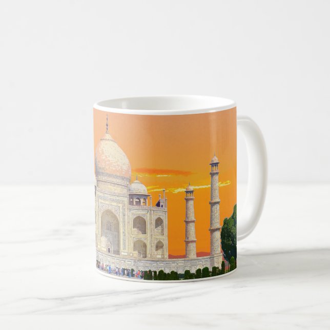 Taj Mahal India Beautiful Architecture Coffee Mug (Front Right)