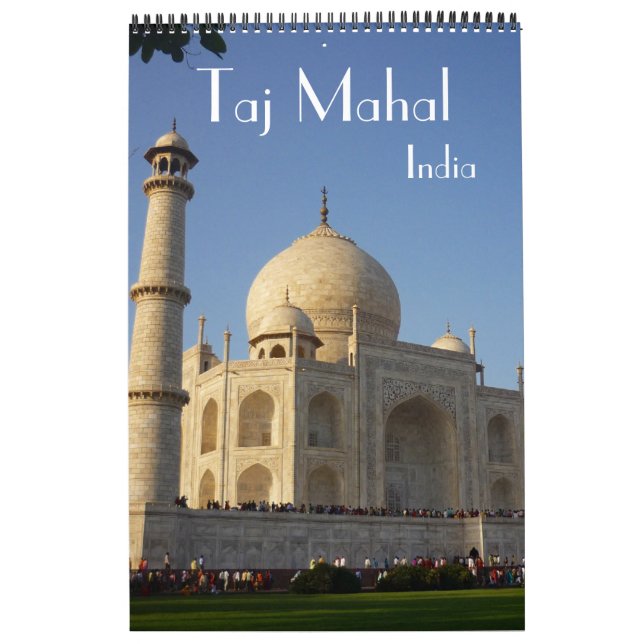 taj mahal india calendar (Cover)