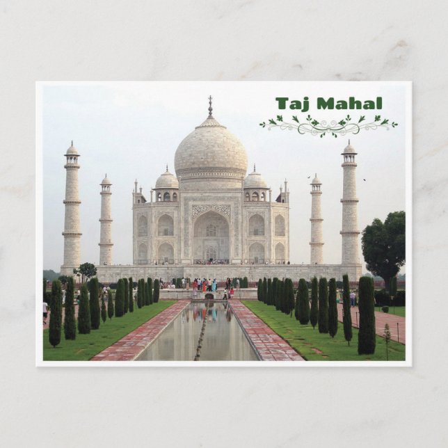Taj Mahal - India Postcard (Front)
