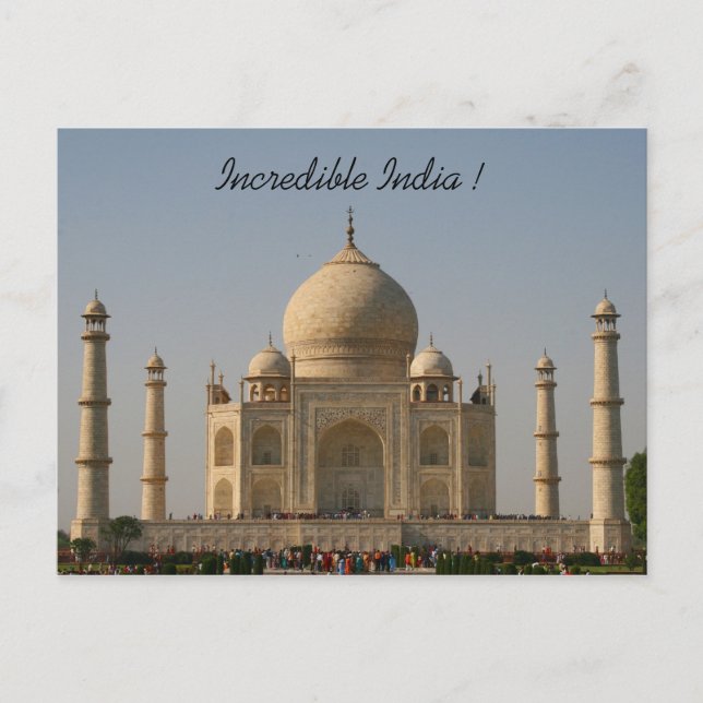 taj mahal india postcard (Front)