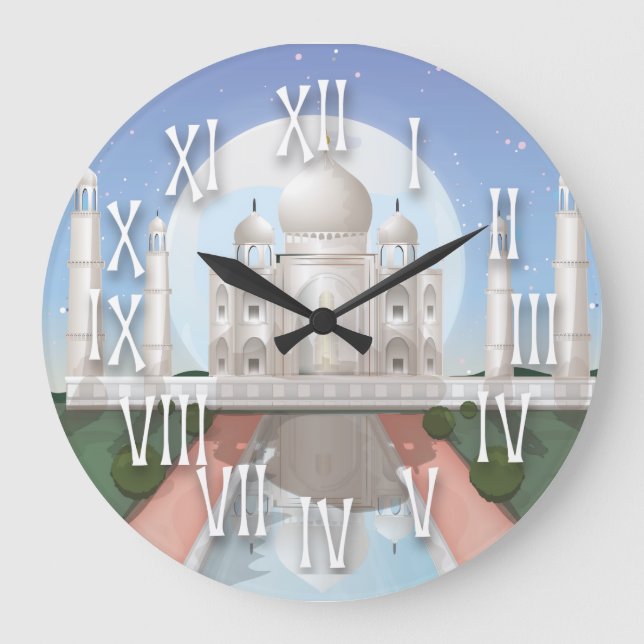 Taj Mahal Large Clock (Front)