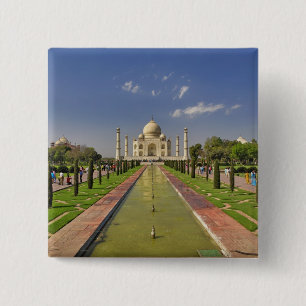 Taj Mahal mausoleum / Agra, India 2 Inch Square Button