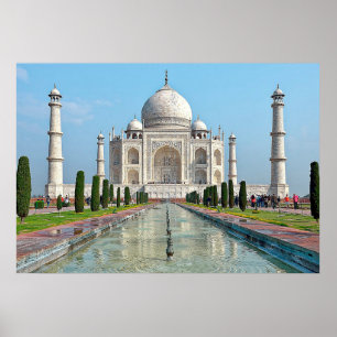taj mahal Mausoleum India Poster