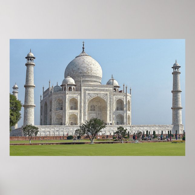 taj mahal Mausoleum India Poster (Front)
