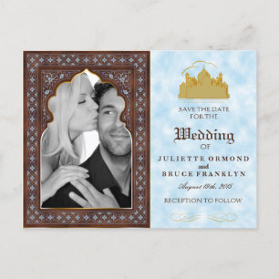 Taj Mahal - Oriental Bohemian Style Announcement Postcard