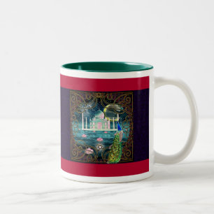 Taj Mahal - Oriental Bohemian Style Two-Tone Coffee Mug