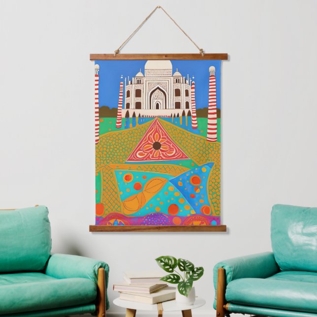 Taj Mahal painting Hanging Tapestry (Living Room)