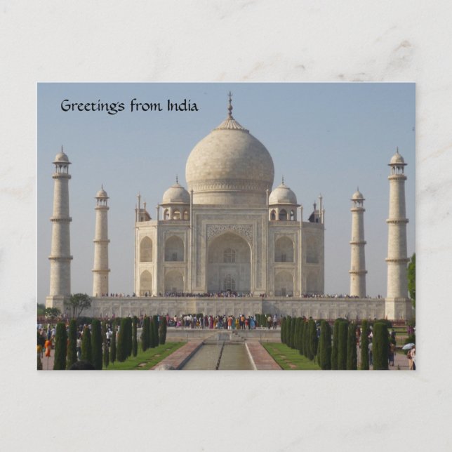 taj mahal postcard (Front)