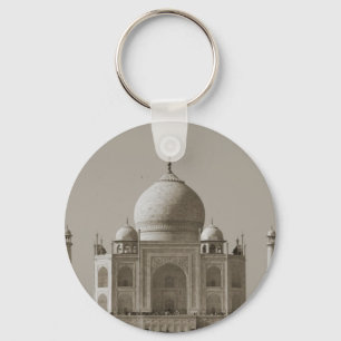 taj mahal sepia keychain