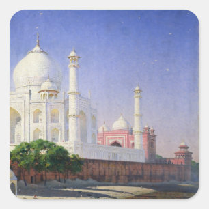 Taj Mahal Square Sticker
