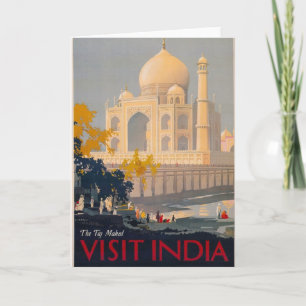Taj Mahal Vertical Greeting Card Vertical Greeting