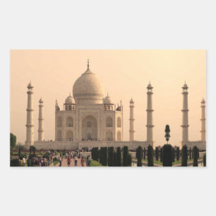 Taj Mahal with people Sticker