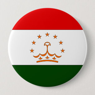 Tajikistan 4 Inch Round Button