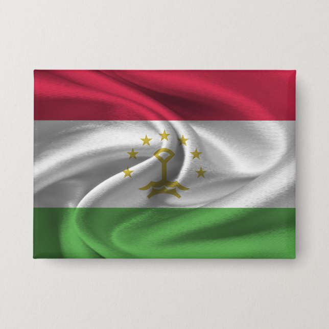 Tajikistan Flag Button (Front)