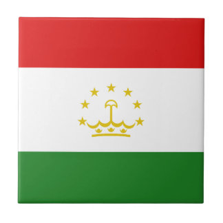 Tajikistan Flag Ceramic Tile