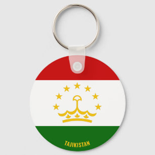 Tajikistan Flag Charming Patriotic Keychain