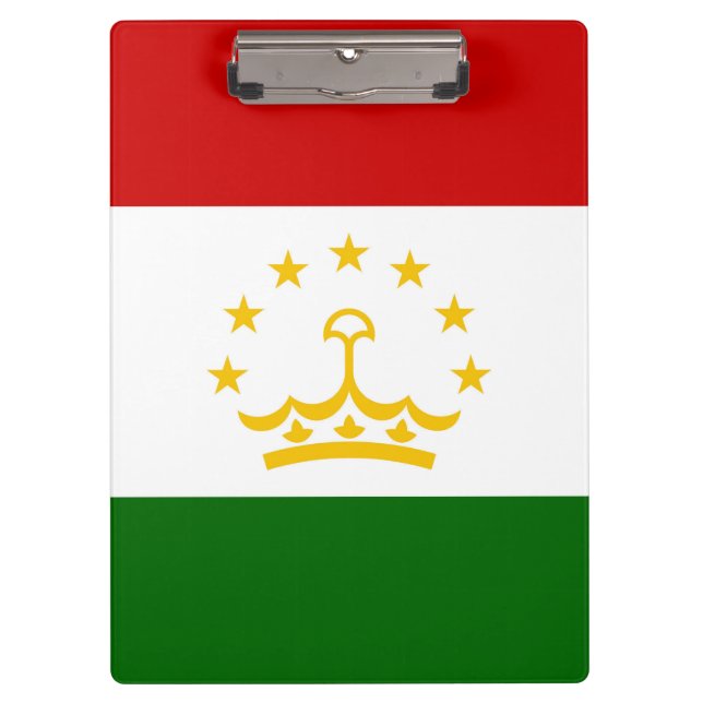 Tajikistan flag clipboard (Front)