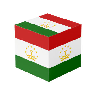 Tajikistan flag cube