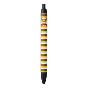 Tajikistan Flag Cute Patriotic Black Ink Pen