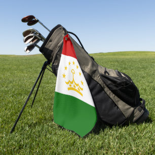 Tajikistan flag golf towel