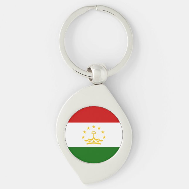 Tajikistan Flag Keychain (Front)