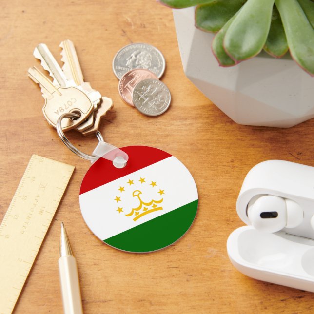 Tajikistan flag keychain (Desk)