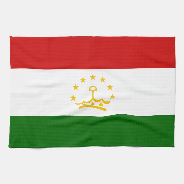 Tajikistan Flag Kitchen Towel (Horizontal)