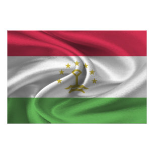 Tajikistan Flag Photo Print