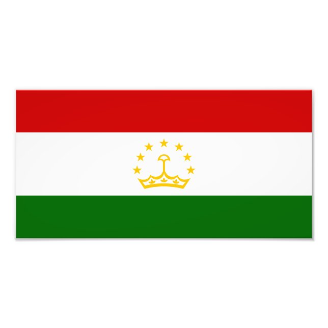 Tajikistan Flag Photo Print (Front)