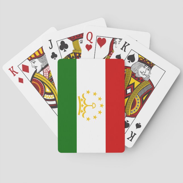 Tajikistan Flag Playing Cards (Back)