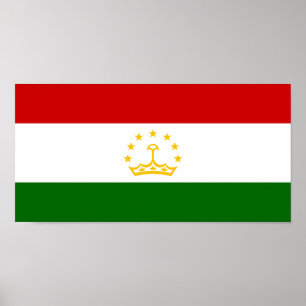 Tajikistan Flag Poster
