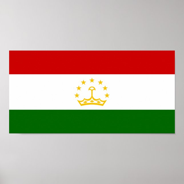Tajikistan Flag Poster (Front)