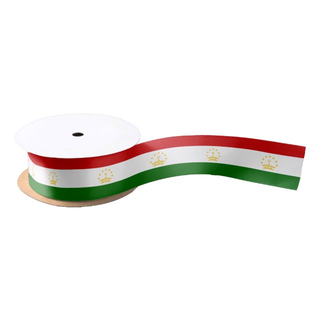 Tajikistan Flag Satin Ribbon (Spool)