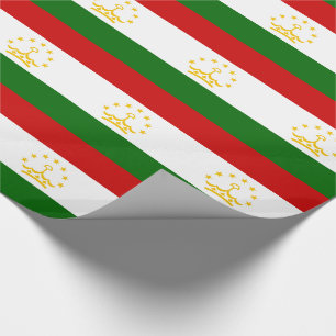 Tajikistan Flag Wrapping Paper