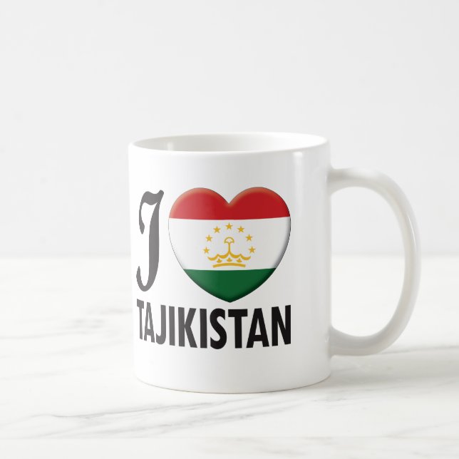 Tajikistan Love Coffee Mug (Right)